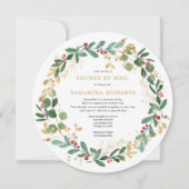 Shower per mail met kerstmis-baby shower kaart (Voorkant)