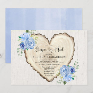 Shower per mail Rustic Valentijnsdag boy baby Kaart