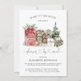 Shower per Mail | WinterkerstBaby shower Kaart