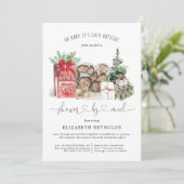 Shower per Mail | WinterkerstBaby shower Kaart (Staand voorkant)