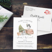 Shower per Mail | WinterkerstBaby shower Uitnodiging Briefkaart