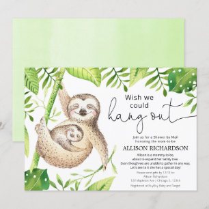 Shower per post schattige slotwalk maakt baby show kaart