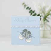 Shower-schoenen voor baby's, kleren, parels en har kaart (Staand voorkant)