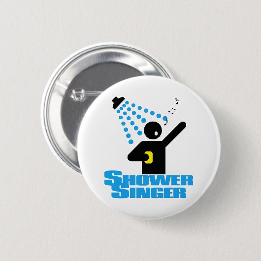 Shower Singer Ronde Button 5,7 Cm (Voorkant /achterkant)
