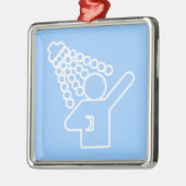 Shower-symbool Metalen Ornament (Links)