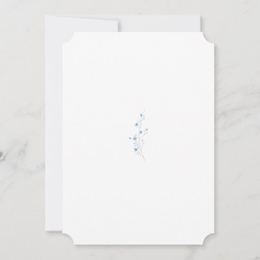 Shower-uitnodiging - verhalenblauw kaart (Achterkant)