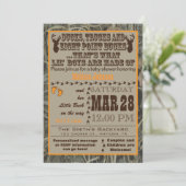 Shower-uitnodigingen voor jagers van Camo Baby Kaart (Staand voorkant)