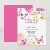 Shower-uitnodigingen voor tuinbaby kaart (Voorkant / Achterkant)