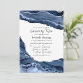 Shower van Navy en Silver Agate per Mail Kaart (Staand voorkant)