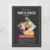 Shower/Verloving voor wijn- en kaasparen Kaart (Voorkant)