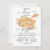 Shower voor Love & Pizza Couples Kaart (Voorkant)