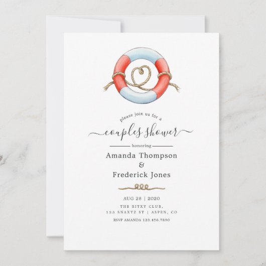 Shower voor walvisparen kaart (Voorkant)