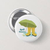 Showers 2 april ronde button 5,7 cm (Voorkant /achterkant)