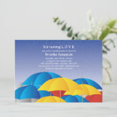 Showers Invitation Kaart (Staand voorkant)