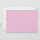 Showers of Brightness Pink Personalized Notecard Kaart (Achterkant)