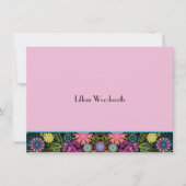 Showers of Brightness Pink Personalized Notecard Kaart (Voorkant)