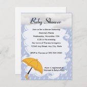 Showers of Happiness Baby shower Uitnodiging (Voorkant / Achterkant)