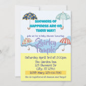 Showers of Happiness Umbrella Baby Shower Kaart (Voorkant)