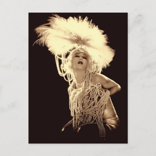  Showgirl Briefkaart (Voorkant)