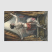 Showgirl Dancer with Gold curtains Decoupage Tissuepapier (Voorkant)