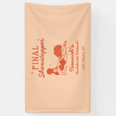 Showgirl Eindshow Bachelorette Spandoek (Verticaal)
