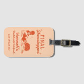 Showgirl Eindshowstopper Bachelorette Bagagelabel (Voorkant (horizontaal))
