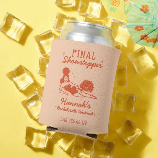 Showgirl Eindshowstopper Bachelorette Blikjeskoeler (Insitu Zomer)