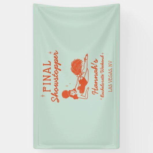 Showgirl Eindshowstopper Bachelorette Spandoek (Verticaal)