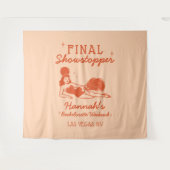 Showgirl Final Showstopper Bachelorette Backdrop Wandkleed (Voorkant (horizontaal))