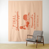 Showgirl Final Showstopper Bachelorette Backdrop Wandkleed (In situ)