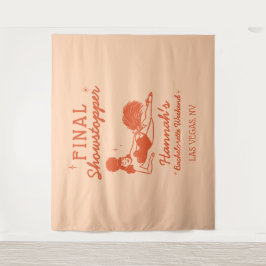 Showgirl Final Showstopper Bachelorette Backdrop Wandkleed