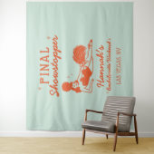 Showgirl Final Showstopper Bachelorette Backdrop Wandkleed (In situ)