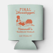 Showgirl Final Showstopper Bachelorette Blikjeskoeler (Achterkant)