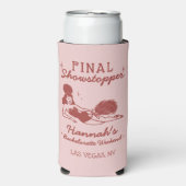 Showgirl Final Showstopper Bachelorette Seltzer Blikjeskoeler (Seltzer Voorkant)