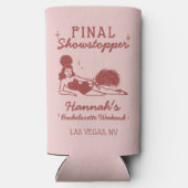 Showgirl Final Showstopper Bachelorette Seltzer Blikjeskoeler (Achterkant)