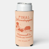 Showgirl Final Showstopper Bachelorette Seltzer Blikjeskoeler (Seltzer Achterkant)