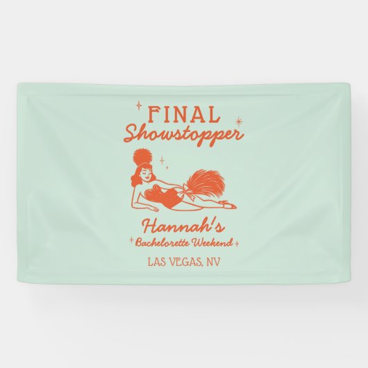 Showgirl Final Showstopper Bachelorette Spandoek (Horizontaal)