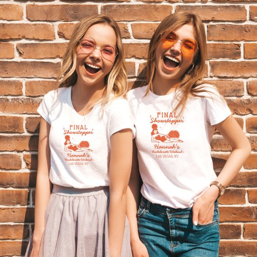 Showgirl Final Showstopper Bachelorette Tri-Blend Shirt