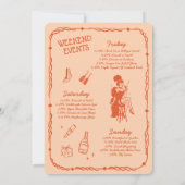 Showgirl Final Showstopper Bachelorette Uitnodigin Kaart (Achterkant)