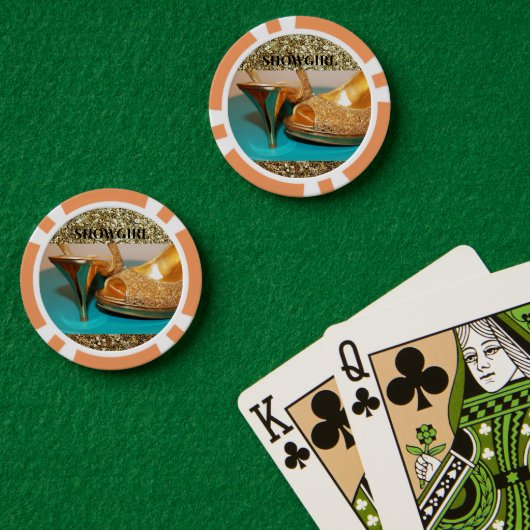 SHOWGIRL POKER CHIPS (Pokertafel (Dubbel))