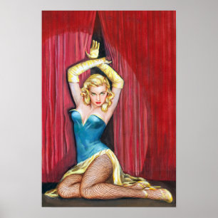 Showgirl Pulp up Poster