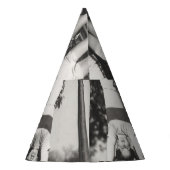 Showgirls op aap bars, speels design. feesthoedjes (Achterkant)