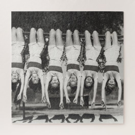 Showgirls op aap bars, speels design. legpuzzel (Verticaal)