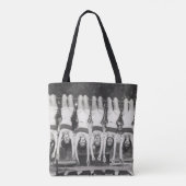 Showgirls op aap bars, speels design. tote bag (Achterkant)
