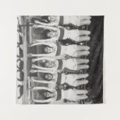 Showgirls op aap bars, speels design. wandkleed (Voorkant (horizontaal))