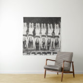 Showgirls op aap bars, speels design. wandkleed (In situ)