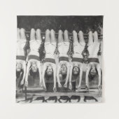 Showgirls op aap bars, speels design. wandkleed (Voorkant)