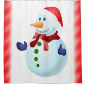 Showgordijn met kerstmis douchegordijn (Voorkant)