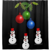 Showgordijn met kerstmis douchegordijn (Voorkant)