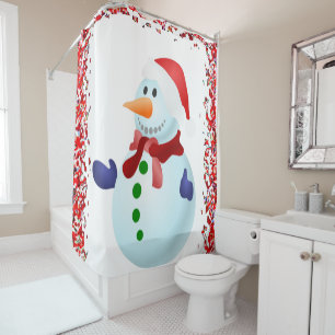 Showgordijn met kerstmis douchegordijn